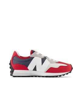 Zapatillas New Balance 327 Junior Azul y Rojo