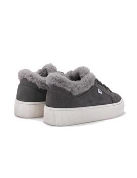 Zapatillas Pitas Hook Mujer Gris