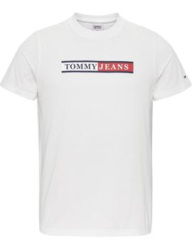 Camiseta Tommy Slim Essential Hombre Blanco