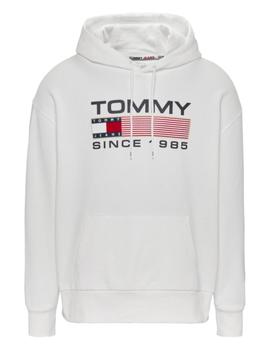 Sudadera Con Capucha Tommy Reg Athletic Hombre Blanco