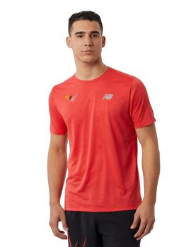 Camiseta New Balance  Impact Run Hombre Rojo