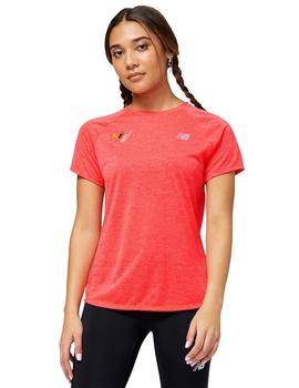 Camiseta New Balance  Running IMPT Mujer Coral