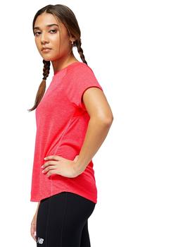 Camiseta New Balance  Running IMPT Mujer Coral