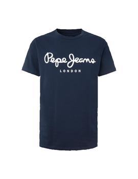 Camiseta Pepe Jeans Original Stretch Hombre Azul