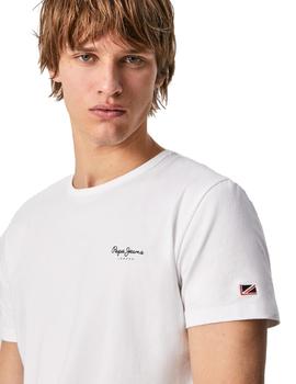 Camiseta Pepe Jeans Original Basic Hombre Blanco