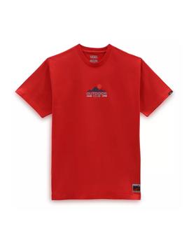 Camiseta Vans  Outdoor Club Hombre Rojo