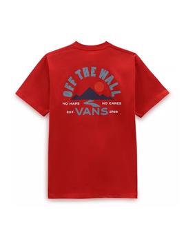 Camiseta Vans  Outdoor Club Hombre Rojo