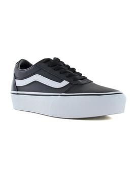Zapatillas Vans Ward Platform Leather Mujer Negro