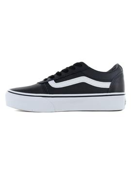 Zapatillas Vans Ward Platform Leather Mujer Negro