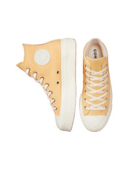 Zapatillas Converse All Star Lift High Top Mujer Amarillo