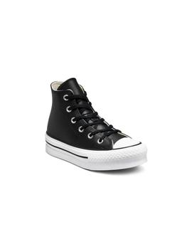 All Star Eva Lift Plat Leather Niño Negro