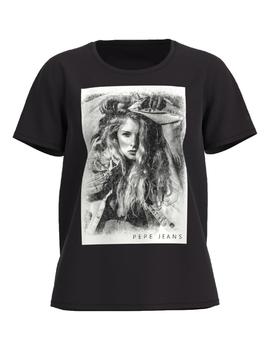 Camiseta Pepe Jeans Liana Mujer Negro