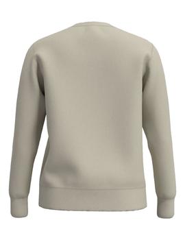 Sudadera Sin Capucha Pepe Jeans Loreta Mujer Beige