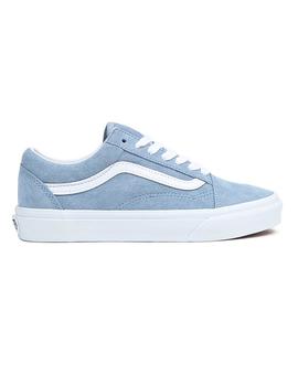 Zapatillas Vans Old Skool Pig Suede Mujer Azul