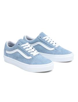 Zapatillas Vans Old Skool Pig Suede Mujer Azul