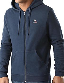 Chaqueta Con Capucha Le Coq Sportif Essentiels Hombre Marino