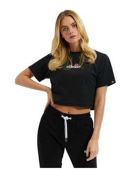 Camiseta Crop Ellesse Fireball Mujer Negro