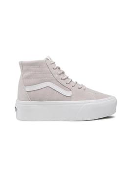 Zapatillas Vans Sk8 Hi Tapered Mujer Gris