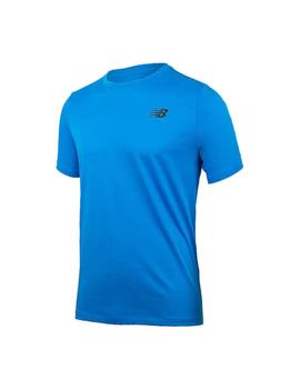 Camiseta New Balance Heathertech Hombre Azul