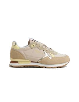 Zapatillas Pepe Jeans Brit Heritage Mujer Beige