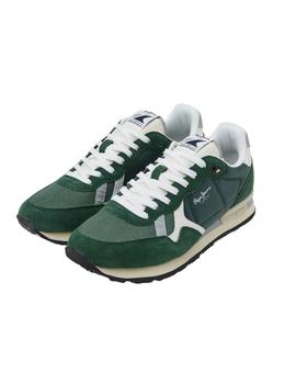 Zapatillas Pepe Jeans Britt Man Heritage Hombre Verde