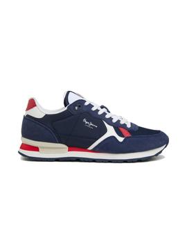 Zapatillas Pepe Jeans Britt Man Heritage Hombre Azul