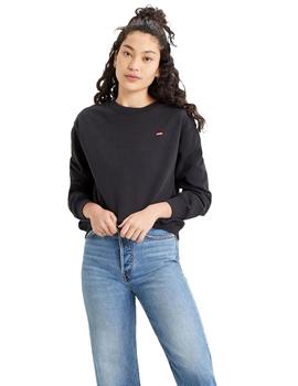 Sudadera Sin Capucha Levis Standard Mujer Negro