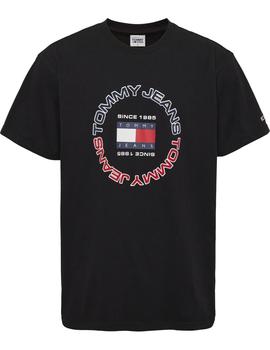 Camiseta Tommy Rlxd Athletic Hombre Negro