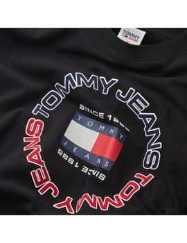 Camiseta Tommy Rlxd Athletic Hombre Negro