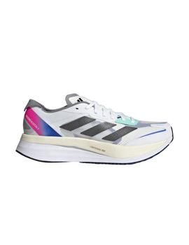 Zapatillas Adidas Adizero Boston11 M Hombre Blanco