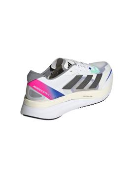 Zapatillas Adidas Adizero Boston11 M Hombre Blanco