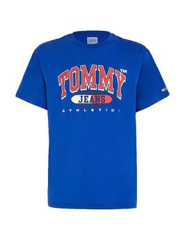 Camiseta Tommy Essential Graphic Hombre Azul