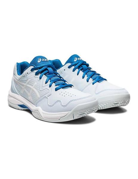 ZAPATILLAS ASICS MUJER GEL DEDICATE 7 CLAY CELESTE AZUL - Conecta Store