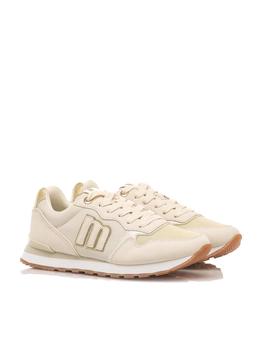 Zapatillas Mustang Joggo Classic Mujer Beige