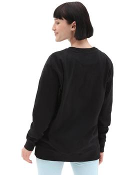 Sudadera Sin Capucha Vans  Lock Box Mujer Negro