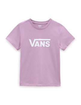 Camiseta Vans  Drop V SS Crew-B Mujer Morado