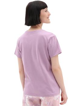 Camiseta Vans  Drop V SS Crew-B Mujer Morado