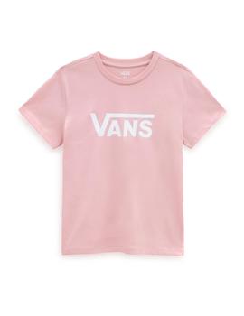 Camiseta Vans  Drop V SS Crew-B Mujer Rosa