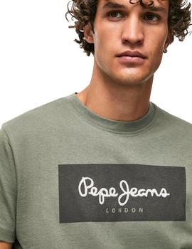 Camiseta Pepe Jeans Aaron Hombre Verde