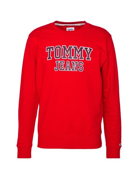 Sudadera Sin Capucha Tommy Hombre Rojo