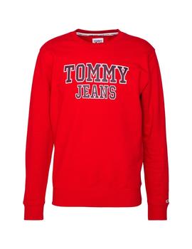 Sudadera Sin Capucha Tommy Hombre Rojo