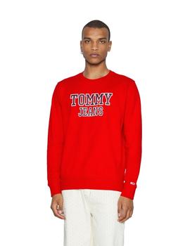 Sudadera Sin Capucha Tommy Hombre Rojo