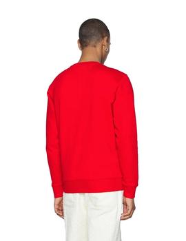 Sudadera Sin Capucha Tommy Hombre Rojo