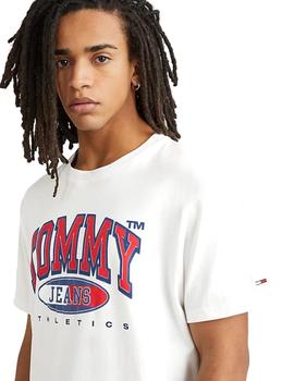 Camiseta Tommy Essential Graphic Hombre Blanco