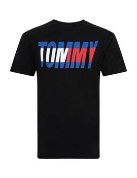 Camiseta Tommy Essential Corp Hombre Negro