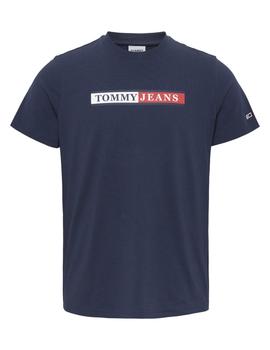 Camiseta Tommy Slim Essential Hombre Marino