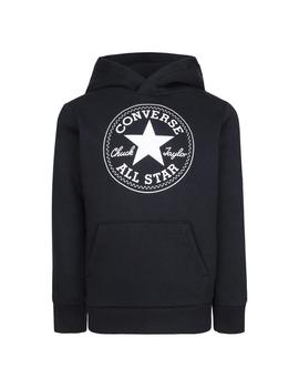 Sudadera Con Capucha Converse Niño Negro