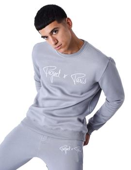 Sudadera Sin Capucha Project X Paris Unisex Gris