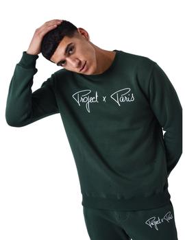 Sudadera Sin Capucha Project X Paris Unisex Verde