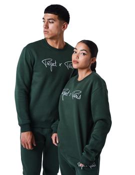 Sudadera Sin Capucha Project X Paris Unisex Verde